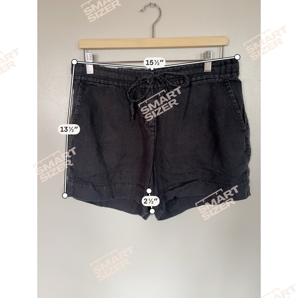 Tommy Bahama Black Drawstring Linen-Blend Bermuda Shorts - Picture 2 of 5